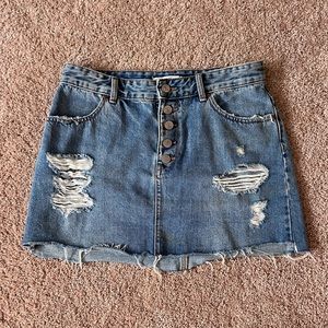 denim jean skirt